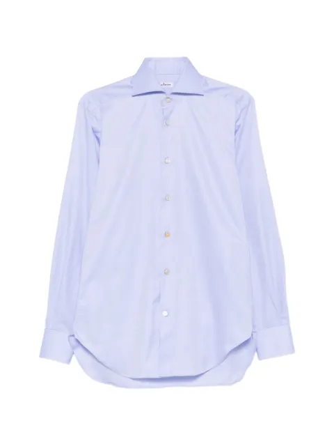 Kiton vertical-stripe shirt Blue UCSH096090