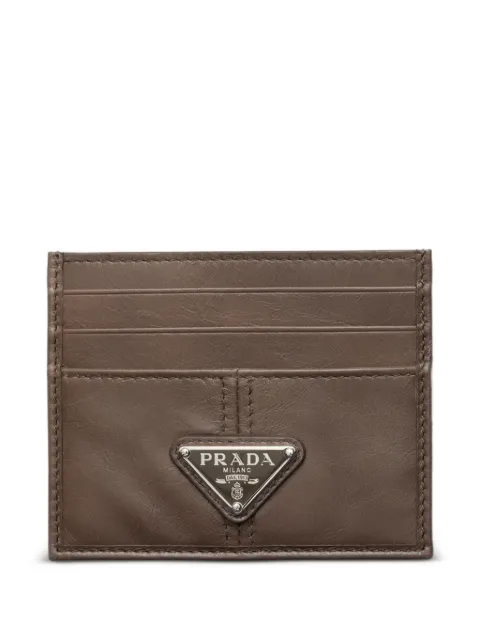 Prada leather card holder Grey 2MC0252CX7