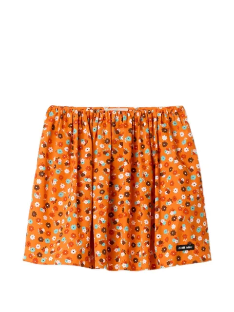Miu Miu poplin skirt Orange MG2711SOOO19KO