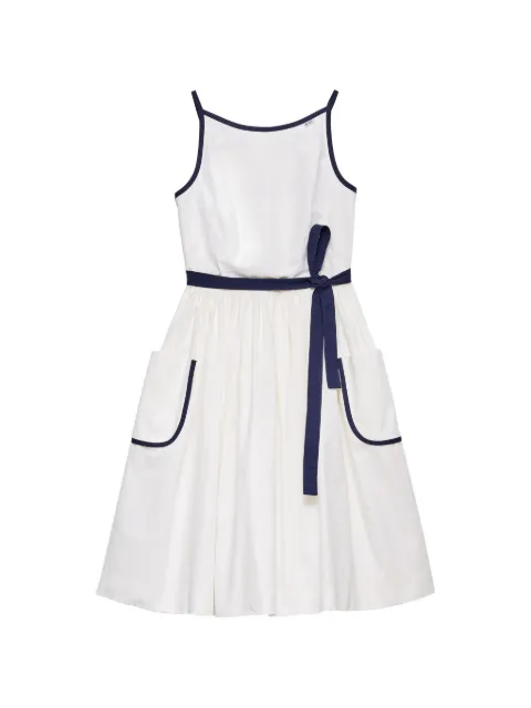 Prada slubbed toile dress White P3S54SOOO1906