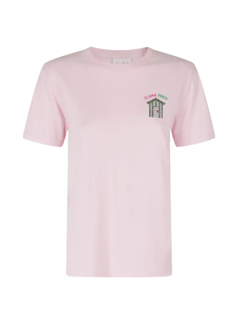 MC2 Saint Barth Emilie rhinestone-embellished T-shirt Pink EMILIE098