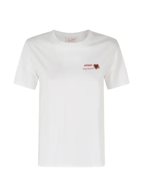 MC2 Saint Barth Emilie embroidered T-shirt White EMILIE098