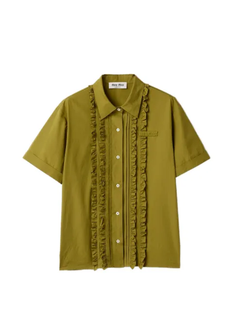 Miu Miu poplin shirt Green MK2044SOOO10RG