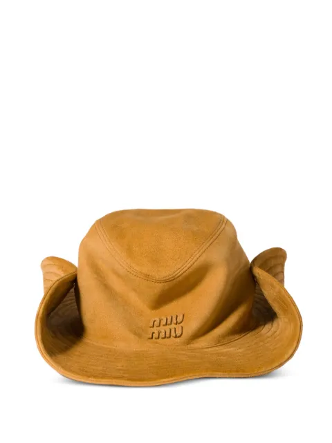 Miu Miu suede cowboy hat Neutrals 5HC2212G83