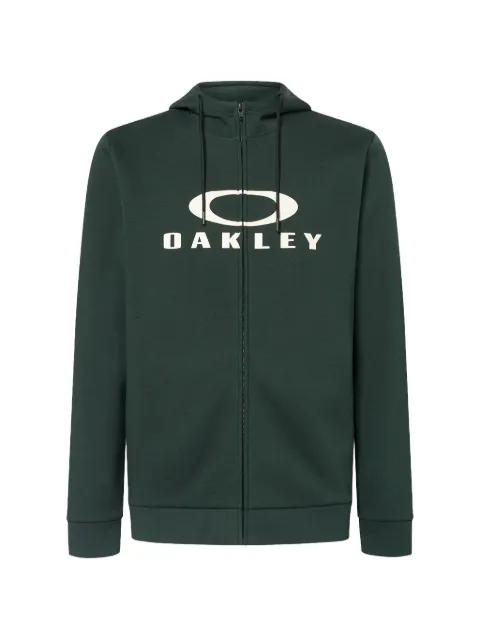 Oakley Bark logo-print hoodie Green FOA402598
