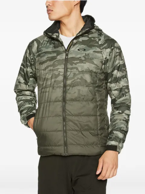 Oakley camouflage-print quilted jacket Green 412586