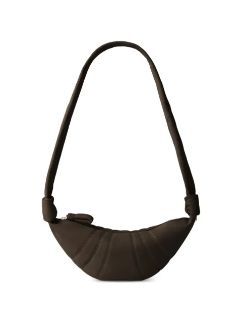 LEMAIRE small Croissant bag in alpaca nubuck Brown BG0234LL0189
