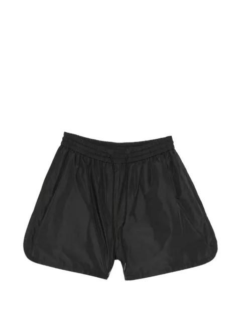 Juun.J drawstring-waist curved-hem shorts Black JW6525W545