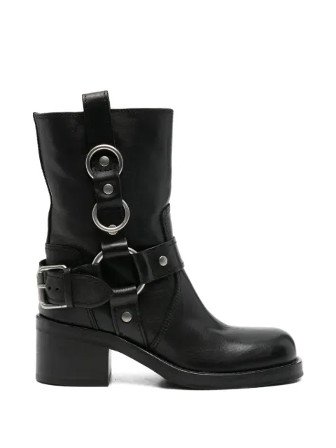 Ash buckle-strap boots Black STORMY01
