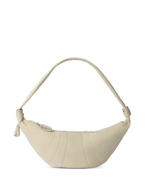 LEMAIRE large Croissant bag in alpaca nubuck Neutrals BG0236LL0189
