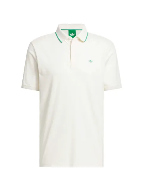 adidas Trefoil Originals Twistknit polo shirt Neutrals JH3861