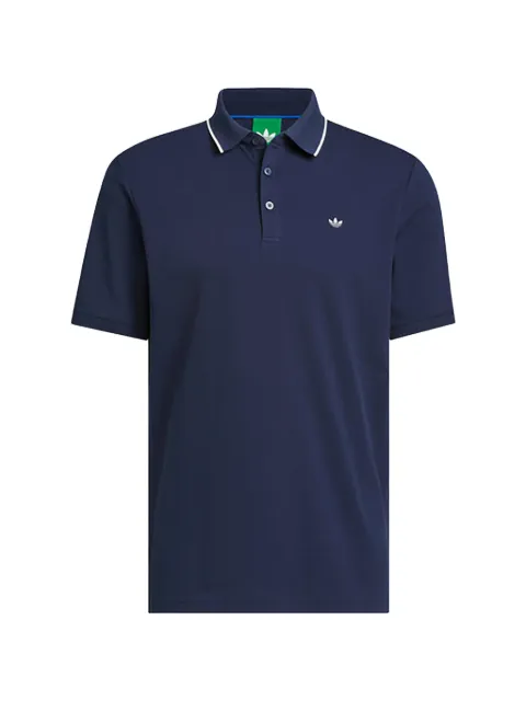 adidas Twistknit Trefoil polo shirt Blue KB8622