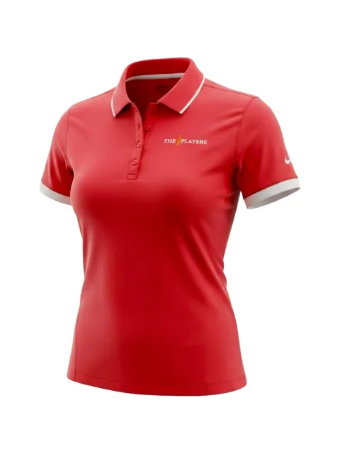 Nike button-fastening polo top Red 725583