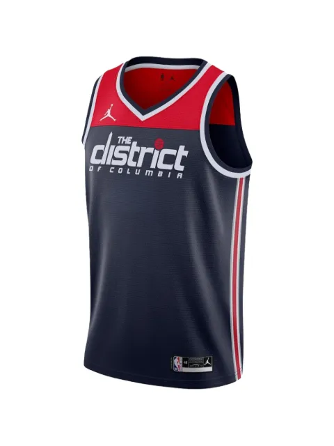 Nike x NBA Washington Wizards 2020/21 Swingman Player Jersey Statement Edition jersey Blue AT9911