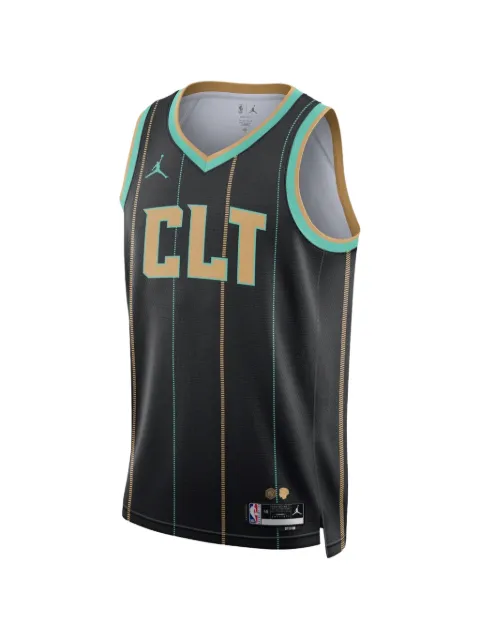 Nike pinstriped Swingman jersey Black DO9621