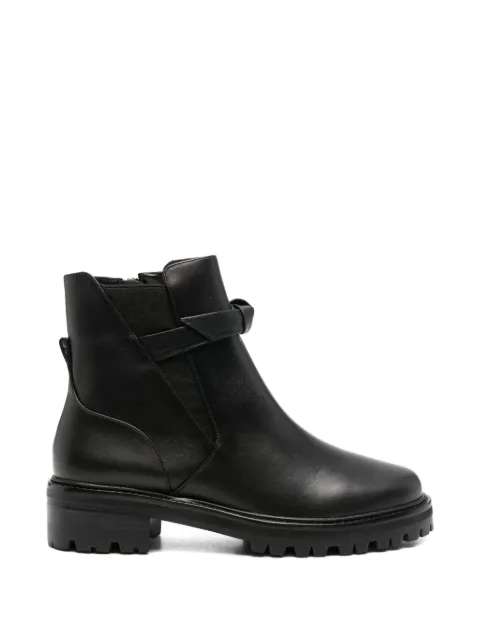 Alexandre Birman Clarice knotted-strap ankle boots Black B3575300050004