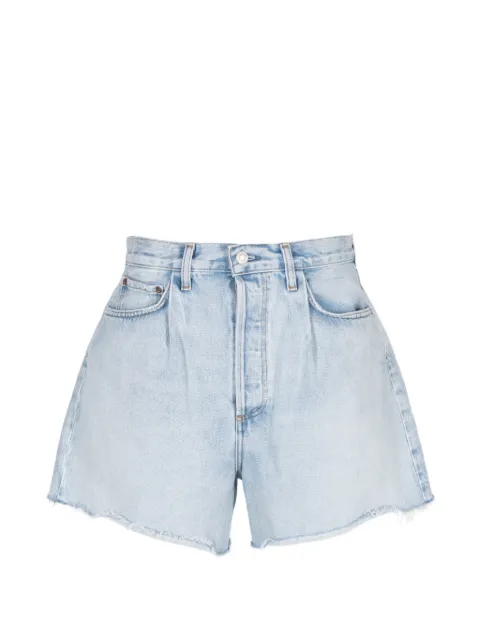 AGOLDE Rhoda frayed shorts Blue A92401810