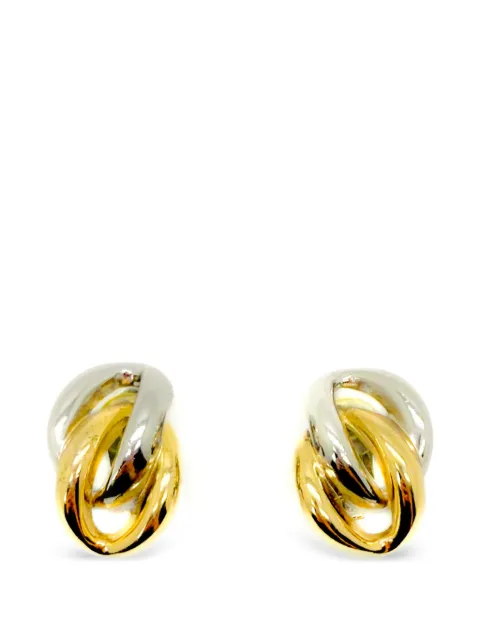 Christian Dior Pre-Owned 1980s knot earrings Gold CDKNOTERG