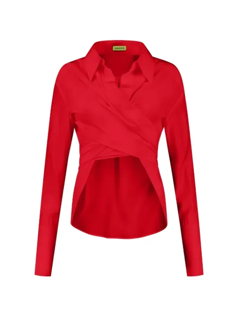 GAUGE81 Sabinas wrap shirt Red 323227