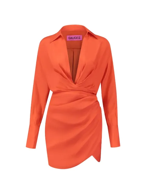 GAUGE81 Naha mini dress Orange 422223