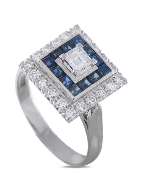 LB Exclusive sapphire and diamond ring Silver MF15041426