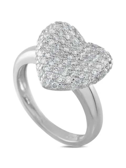 LB Exclusive diamond heart ring Silver MF30041426