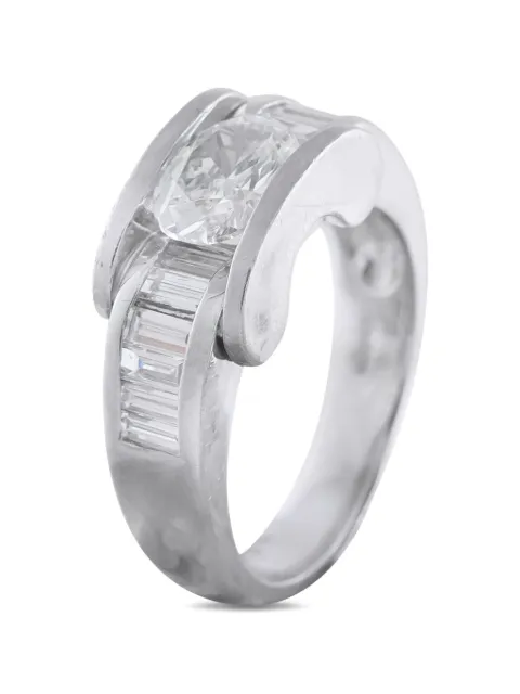 LB Exclusive East-West diamond ring Silver MF01041026