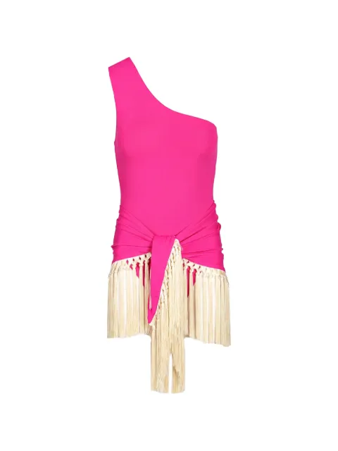Taller Marmo Yacare fringe-trimmed swimsuit Pink TMSS2680173