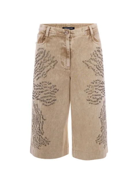 Patrizia Pepe bead-embellished bermuda shorts Neutrals 2P1771D154