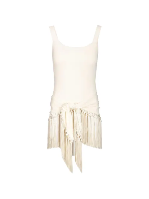 Taller Marmo Mini Lido fringed swimsuit Neutrals TMSS2685175