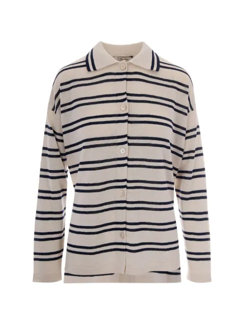 'S Max Mara striped-pattern linen cardigan Neutrals 2619341013600