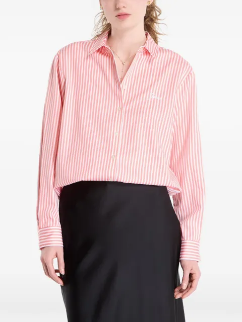 GUESS USA vertical-stripe shirt Pink W6GH39W1849SM2V