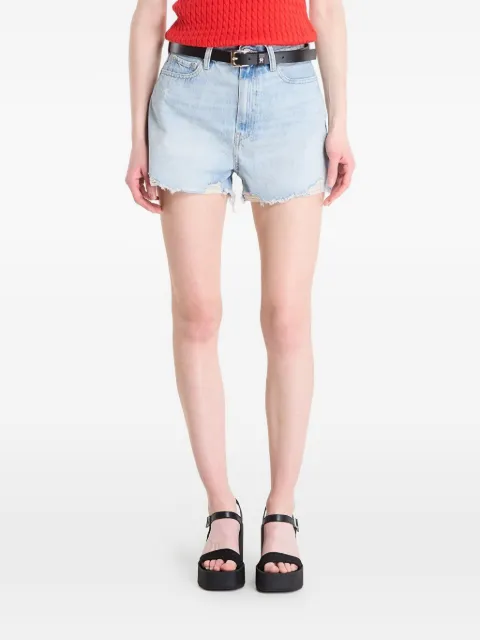 Tommy Hilfiger distressed frayed-hem shorts Blue WW0WW495781AA