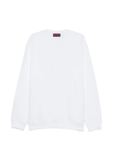 Gucci logo-embroidered sweatshirt White 855974XJHM9
