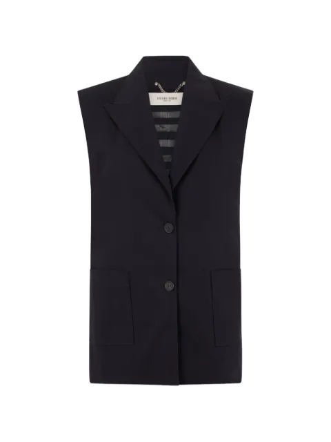 Golden Goose sleeveless notched-lapels gilet Black GWP02578P002338