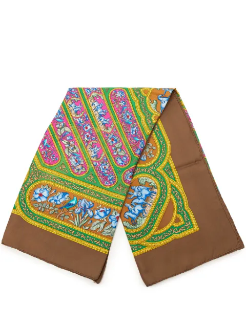 Hermès Pre-Owned 2000-2020 Qalamdan Silk Scarf scarves Brown ADWWMS63XMS08M4I