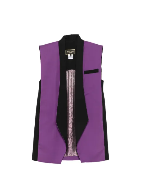 MITILIANE COUTURE open-front gilet Purple 1052PURPLE