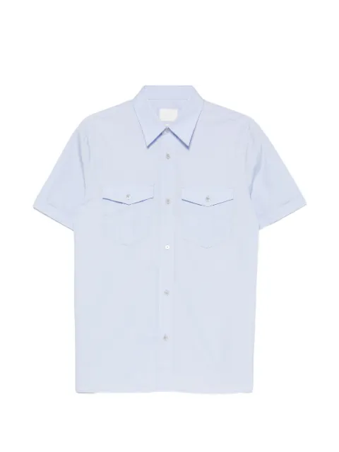 A.P.C. short-sleeve flap-pocket shirt Blue COHLEF12664