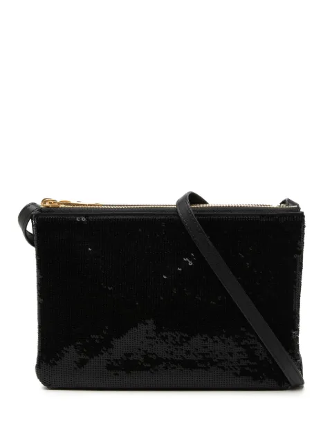 Celine Pre-Owned 2019 Small Sequin Trio crossbody bag Black F2Q362K2RIP9EJ7F