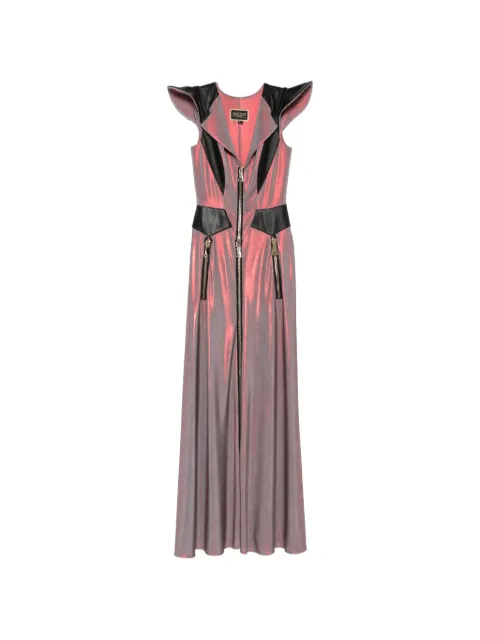 MITILIANE COUTURE zip-up maxi dress Pink 5229