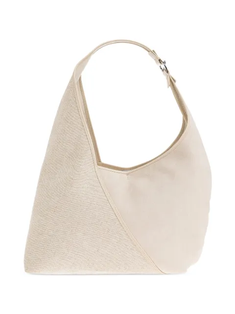 SAMSOE SAMSOE Sakaia panelled leather-trim shoulder bag Neutrals F26200029