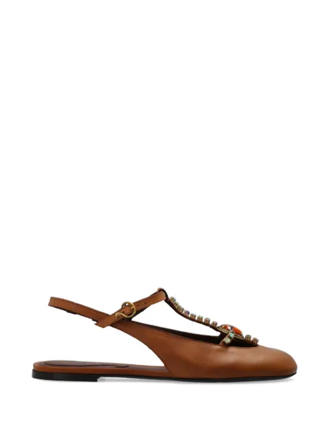 ETRO embellished leather pumps Brown WS4O0005AP459