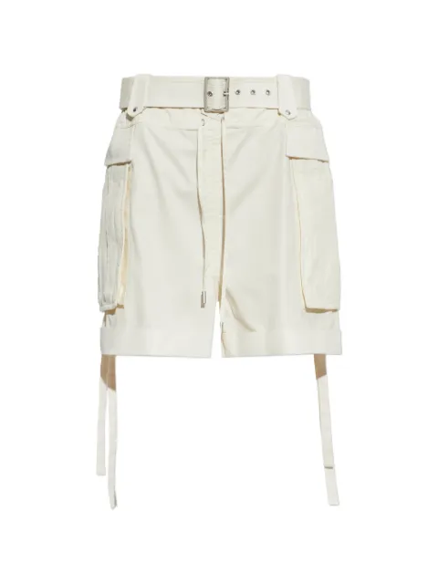 Alexander McQueen belted cargo shorts Neutrals 868654QZAQZ