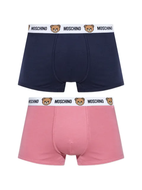 Moschino Teddy Bear logo-waistband boxers (set of two) Pink A13024402