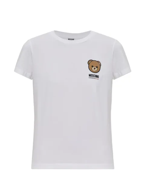 Moschino Underbear-detail T-shirt White A07014410