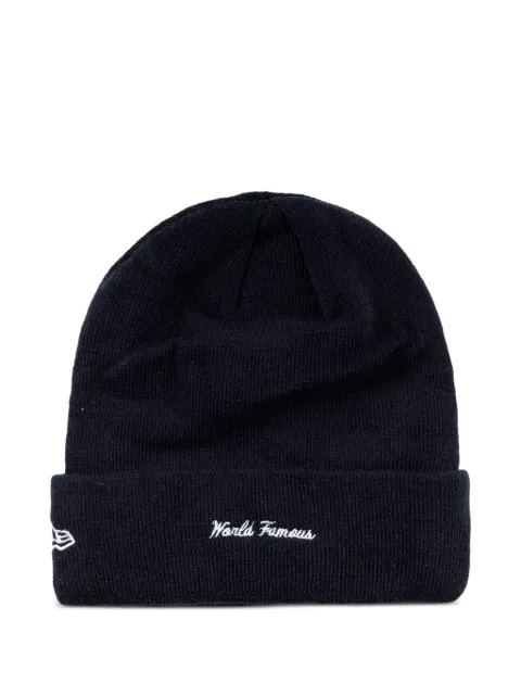 Supreme New Era logo-patch beanie Blue SU27479