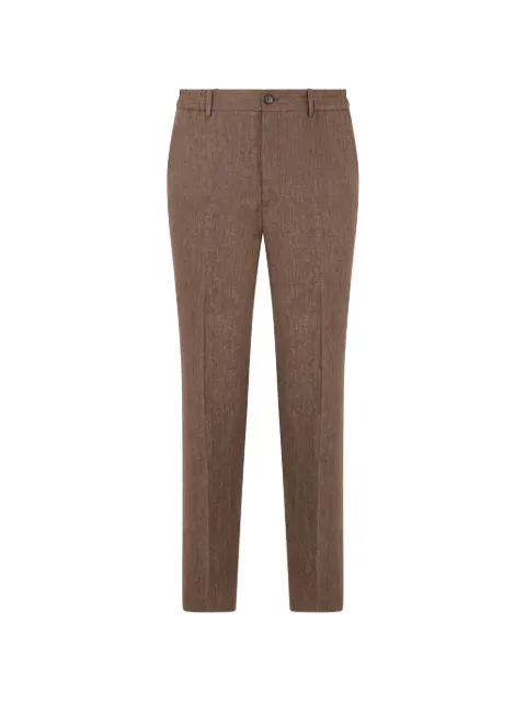 slowear elasticated-waistband tailored trousers Brown 1T00057016A