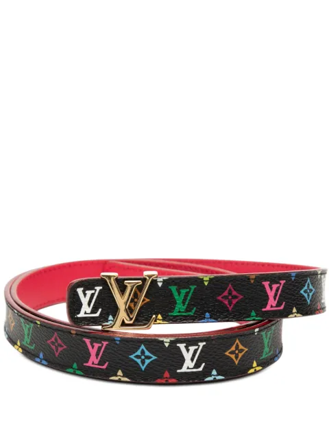 Louis Vuitton Pre-Owned 2008 Monogram Multicolore LV Initiales belt Black D22L21OCLFFXKVV0