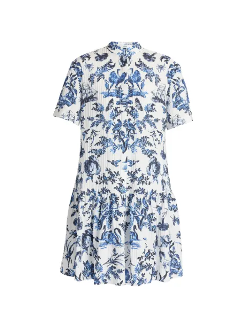 ERDEM crinkled mini shirt dress White PF26D5052244020