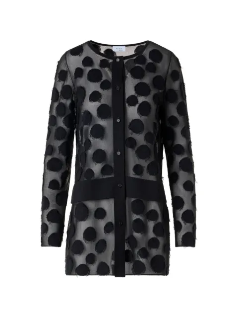 Akris Punto polka-dot button-front cardigan Black 575300610003009